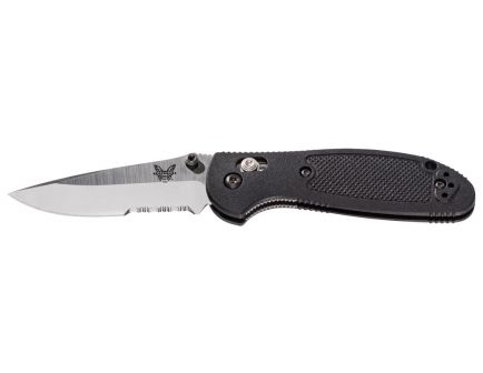 Benchmade Mini Griptilian Drop-Point Knife, Black - 556S 