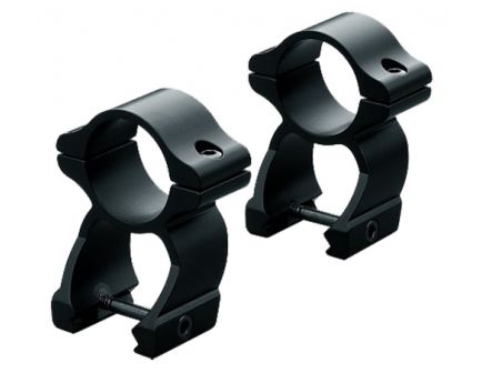 Leupold Rifleman 1 inch High Aircraft Grade Aluminum See Through 2-Piece Scope Ring, Matte Black - 55880