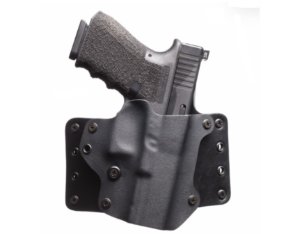 Black Point Tactical Leather Wing BLK/Blk RH Canted Glock 17