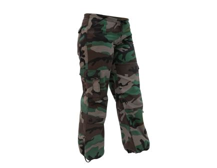 Rothco Womens Unwashed Camo Paratrooper Fatigue Pants