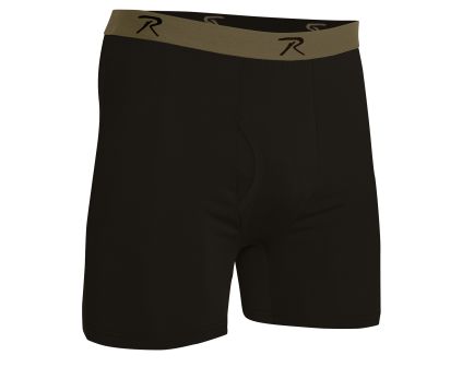 Rothco Moisture Wicking Performance Boxer Shorts - Black, 2X-Large