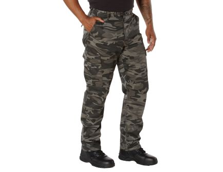 Rothco Color Camo Tactical Bdu Pants - Black Camo, 3X-Large