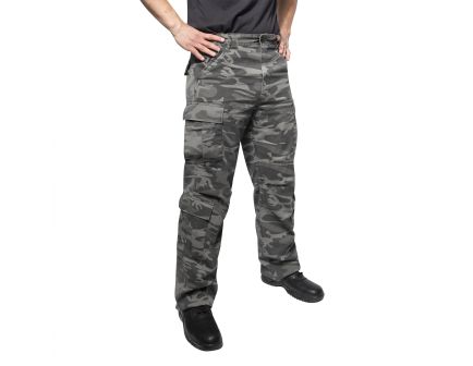 Rothco Vintage Paratrooper Cargo Fatigue Pants - Black Camo, Medium