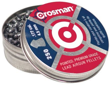 Crosman .177 7.4 gr Pointed Pellet, 250/tin - P177