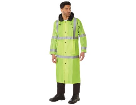 Rothco Hooded Reflective Rain Parka