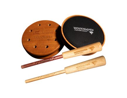 Woodhaven Vision Aluminum Turkey Pot Call, Cherry Wood - WH124