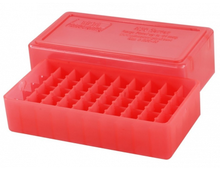 MTM 50rd Slip Top Pistol Box - .41 Mag to .44 Mag - Cir-Red - - E50-45-29