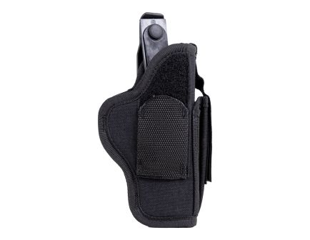 Uncle Mike's Size 15 Ambidextrous Hand Sidekick Hip Holster w/ Mag Pouch, Textured Black - 70150