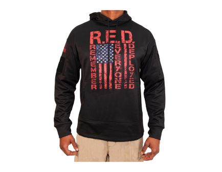 Rothco Concealed Carry R.E.D. Remember Everyone Deployed Hoodie - Black, 3X-Large