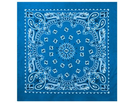 Rothco Trainmen Paisley Bandana - 22 X 22, Royal Blue