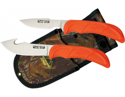 Outdoor Edge Wild Pair Game Knife Set, (Skinner-Caper)--WR-1C
