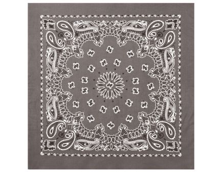 Rothco Trainmen Paisley Bandana - 22 X 22, Grey