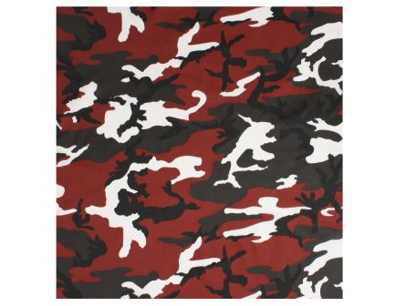 Rothco Colored Camo Bandana - Red Camo
