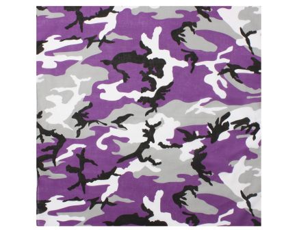 Rothco Colored Camo Bandana - Ultra Violet Camo