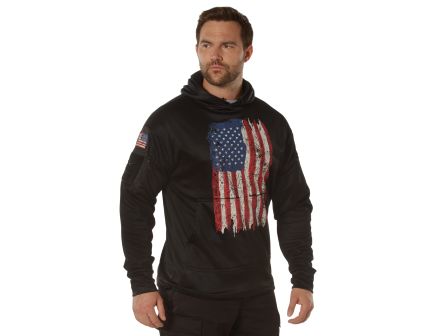 Rothco Concealed Carry U.S. Flag Hoodie - Red - White - Blue, X-Large