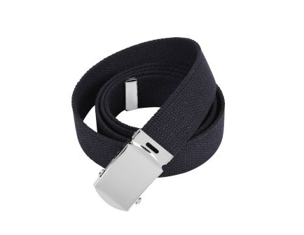 Rothco Web Belts - 54 Inches Long, Chrome, Black