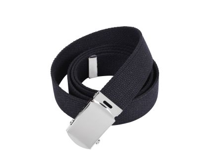 Rothco Web Belts - 44 Inches Long, Chrome, Black