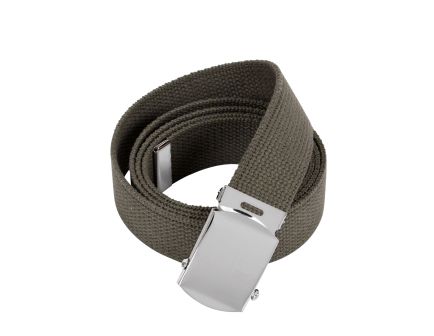 Rothco Web Belts - 44 Inches Long, Chrome, Olive Drab