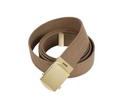 Rothco Web Belts - 54 Inches Long, Gold, Coyote Brown