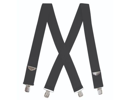 Rothco Adjustable Elastic X-Back Pant Suspenders - Black