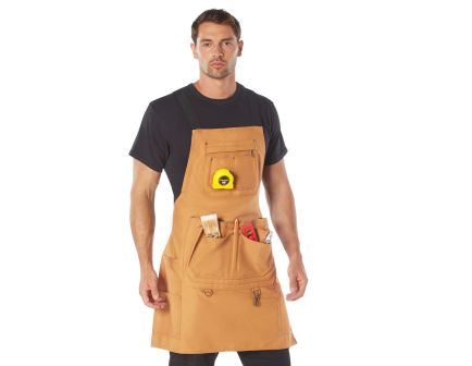 Rothco Canvas Full Work Apron - Coyote Brown