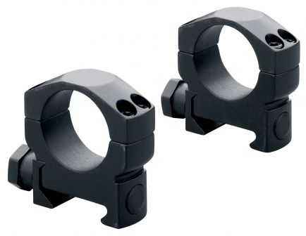 Leupold Mark 4 35mm High Aluminum Ring Mounts, Matte Black - 120180