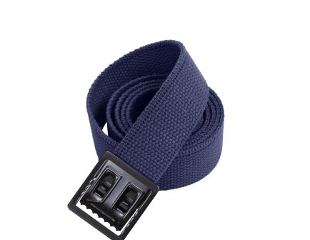 Rothco Military Web Belts With Open Face Buckle - Black, Navy Blue, 54 In