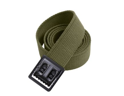 Rothco Military Web Belts With Open Face Buckle - Black, Olive Drab, 44 In
