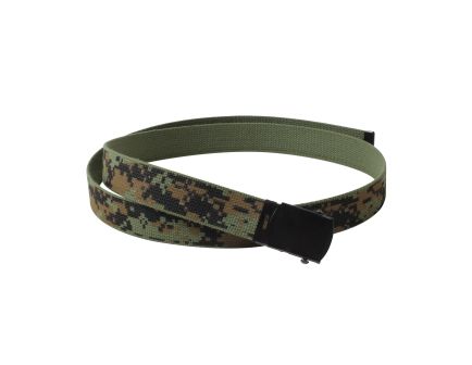 Rothco Camo Reversible Web Belt - Woodland Digital - Olive Drab, 54 In