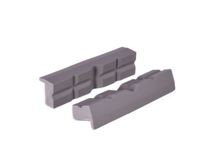 Brownells Gunsmith Bench Vise Prism Jaw, Natural Pack of 2