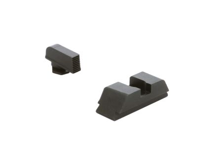Ameriglo Range Serrated Sight Set Front/Rear, Black/Black
