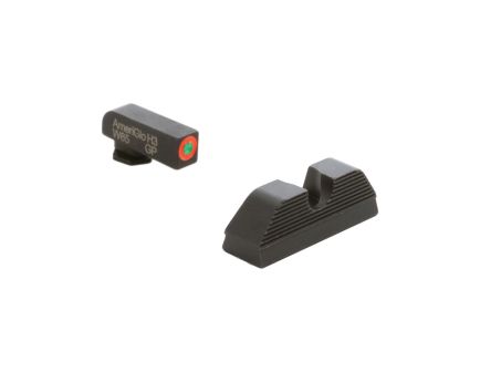 Ameriglo Protector Night Sight Set Front/Rear, Green/Orange/Black