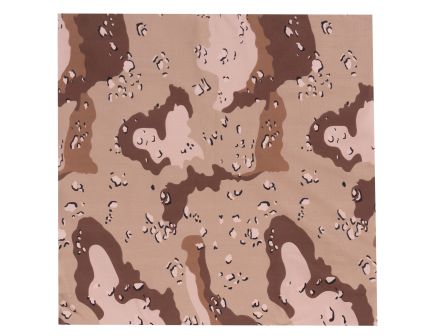 Rothco Large Camo Bandana 27 X 27 Inch - 6-Color Desert Camo
