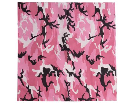 Rothco Large Camo Bandana 27 X 27 Inch - Pink Camo