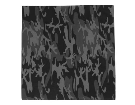 Rothco Large Camo Bandana 27 X 27 Inch - Black Camo