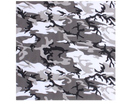 Rothco Large Camo Bandana 27 X 27 Inch - City Camo