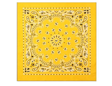 Rothco Trainmen Paisley Bandana Extra-Large - 27 X 27, Yellow