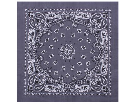 Rothco Trainmen Paisley Bandana Extra-Large - 27 X 27, Grey