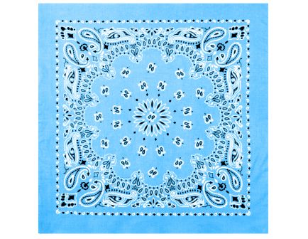 Rothco Trainmen Paisley Bandana Extra-Large - 27 X 27, Light Blue