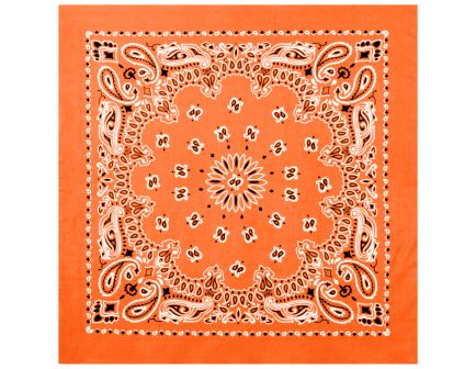 Rothco Trainmen Paisley Bandana Extra-Large - 27 X 27, Orange