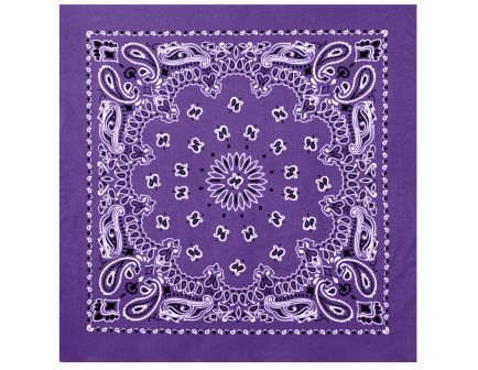 Rothco Trainmen Paisley Bandana Extra-Large - 27 X 27, Purple
