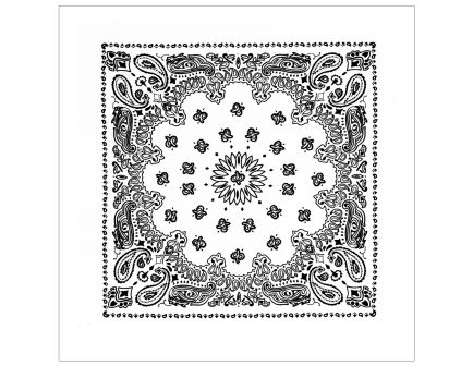Rothco Trainmen Paisley Bandana Extra-Large - 27 X 27, White