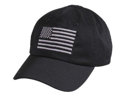 Rothco Tactical Operator Cap With Us Flag - Black