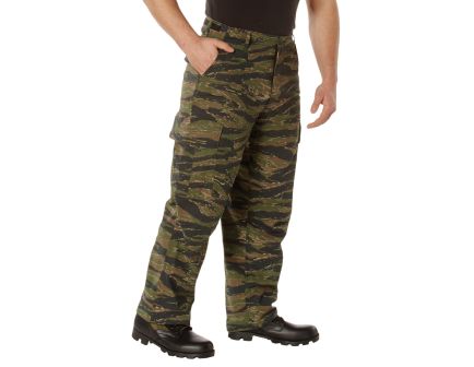 Rothco Vintage Vietnam Rip-Stop Fatigue Pants - Tiger Stripe Camo, X-Small