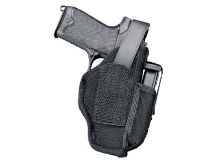 Uncle Mike's Size 5 Ambidextrous Hand Sidekick Hip Holster w/ Mag Pouch, Textured Black - MO70050