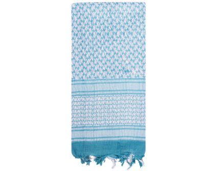 Rothco Lightweight Shemagh Tactical Desert Keffiyeh Scarf - Blue - White