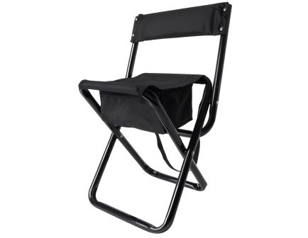 Rothco Deluxe Folding Stool With Pouch - Black