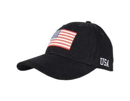 Rothco Usa Flag Low Profile Cap - Black