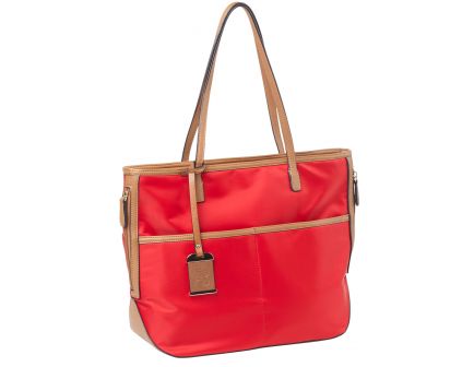 Bulldog Cases Tote Purse w/ Holster, 2-Compartment, Bright Red - BDP-056