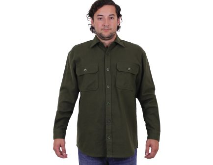 Rothco Heavy Weight Solid Flannel Shirt - Olive Drab, 2X-Large